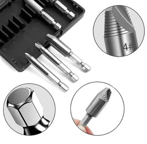 Set extractoare suruburi defecte - 5 piese