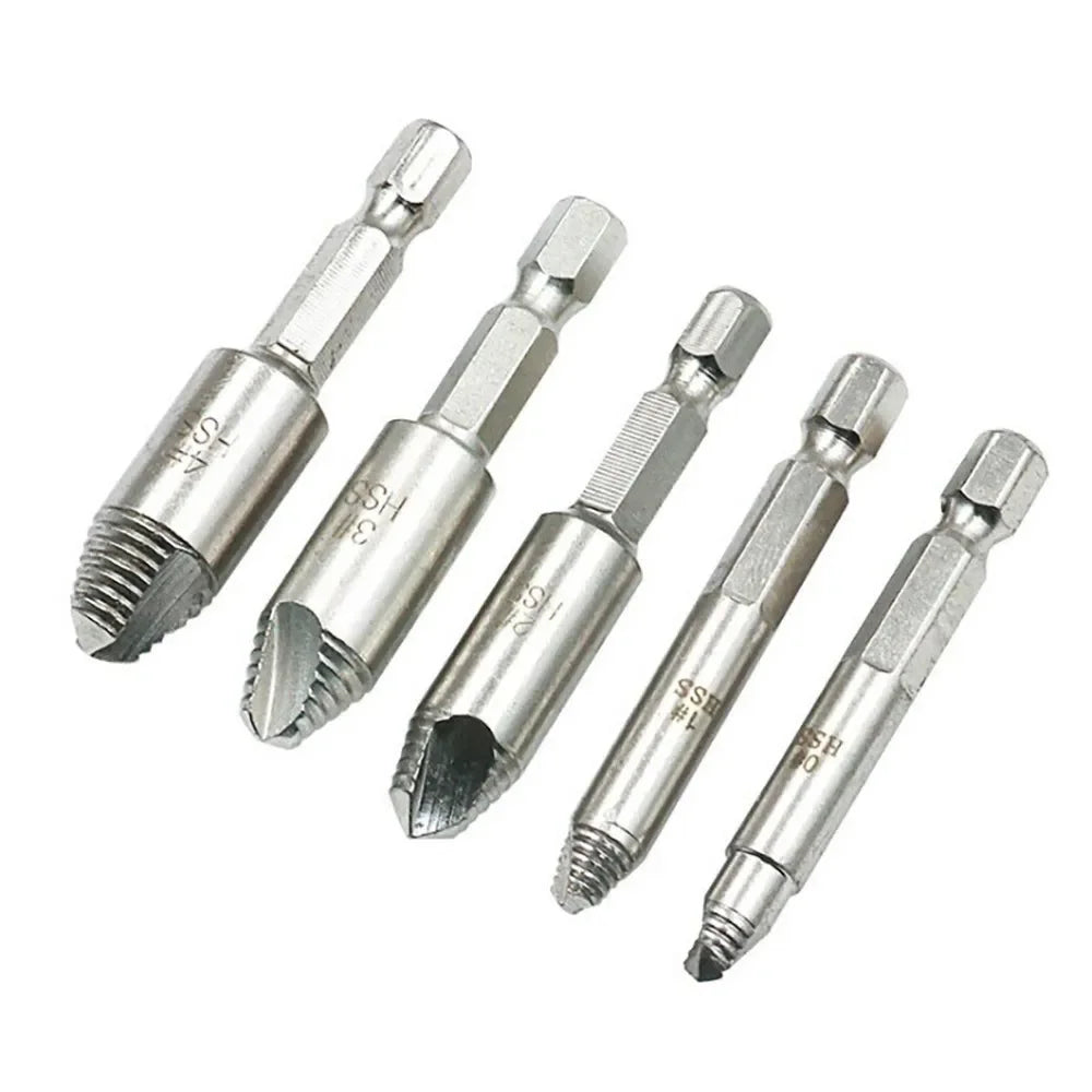 Set extractoare suruburi defecte - 5 piese